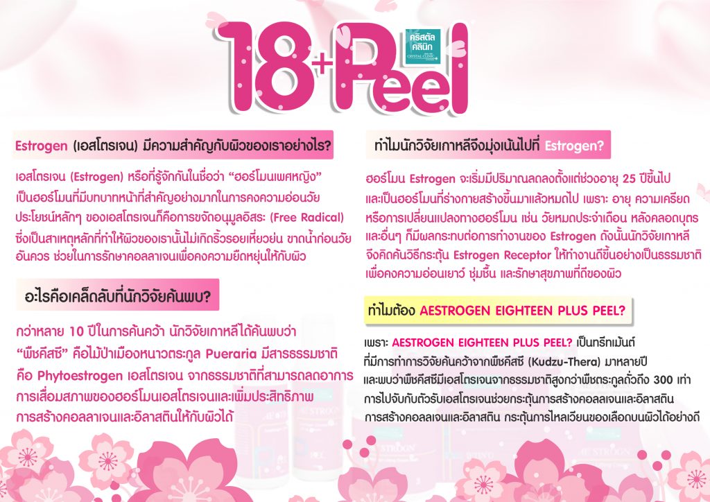 18+ Peel ผลัดเซลล์ผิวอย่างมีประสิทธิภาพ คริสตัลคลินิก มหาสารคาม 18+ Peel ผลัดเซลล์ผิวอย่างมีประสิทธิภาพ คริสตัลคลินิก มหาสารคาม