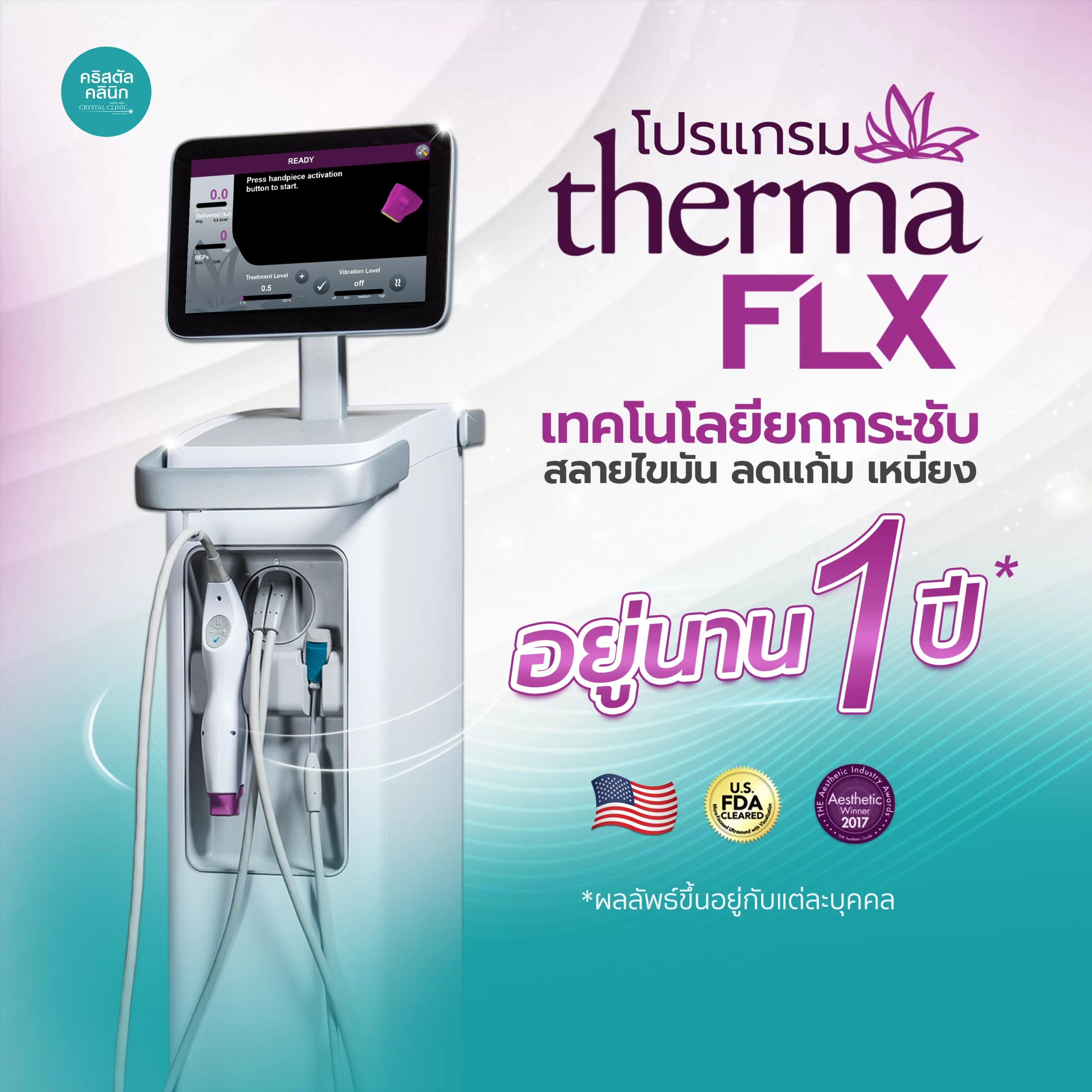 Thermage FLX เทคโนโลยียกกระชับ คริสตัลคลินิก มหาสารคาม