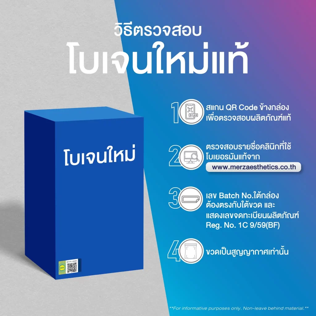 วิธีตรวจสอบ Xeomin โบเจนใหม่แท้ วิธีตรวจสอบ Xeomin โบเจนใหม่แท้