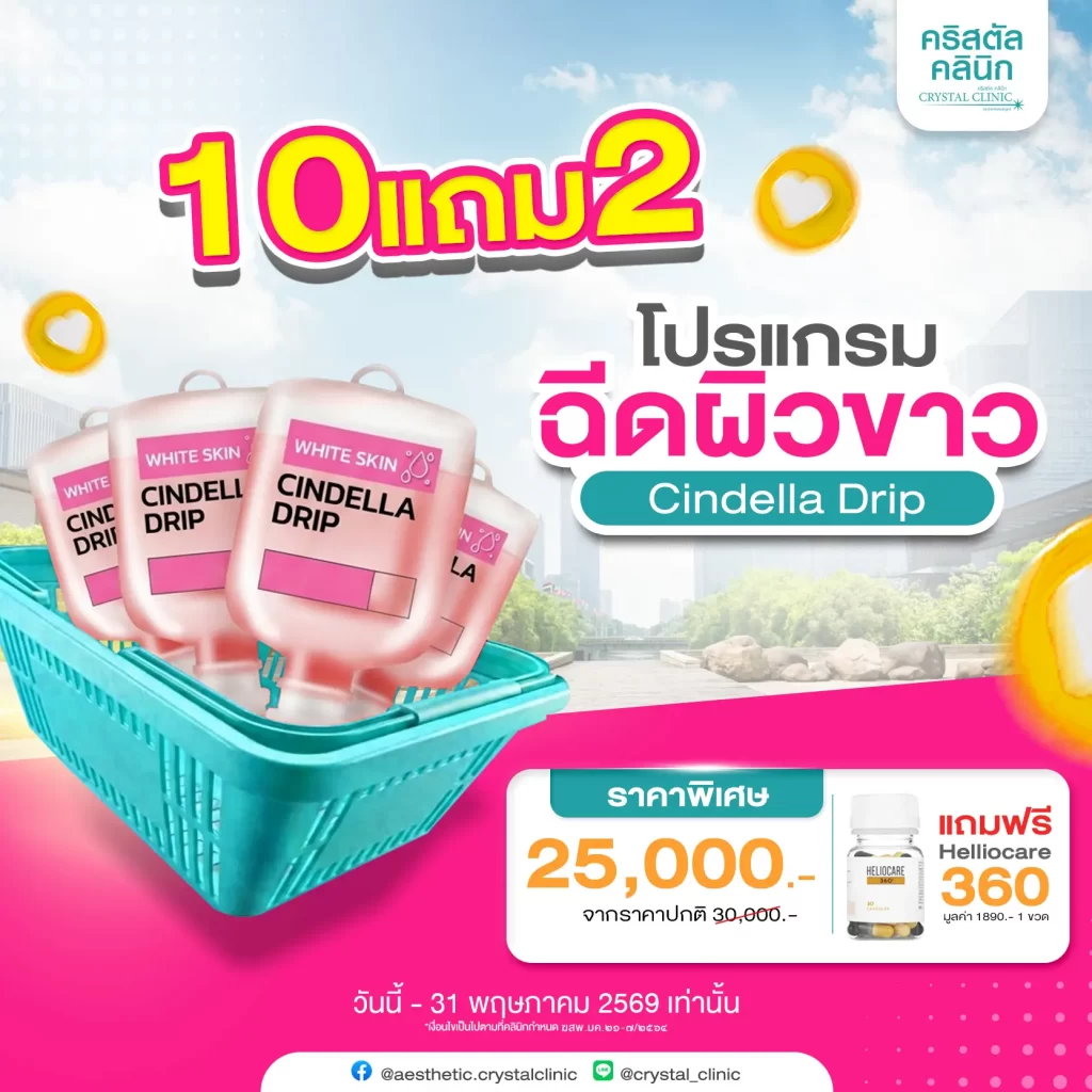 White Skin Cindella Drip Promotion