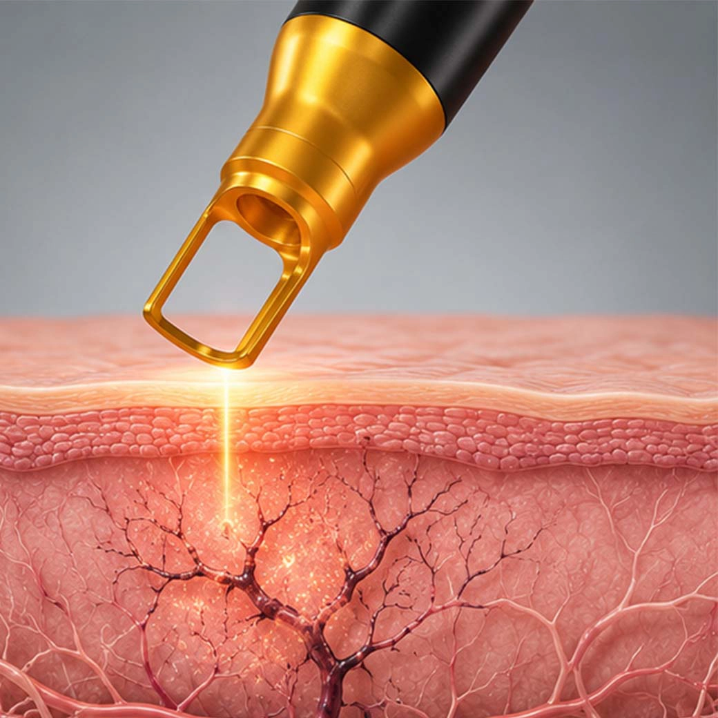 PDL Laser ทำลายเส้นเลือดฝอยที่ผิดปกติ